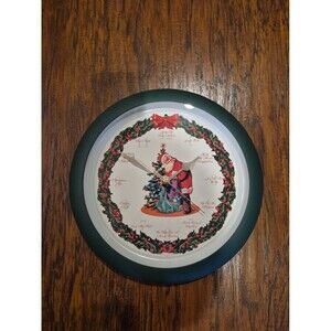Vintage 13" Mark Feldstein Musical Christmas Clock Carol Tested Working